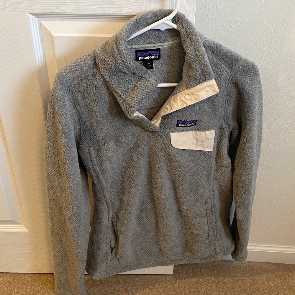 Patagonia Women’s Gray Snap-T Fleece Jacket Size M